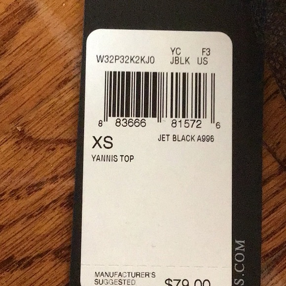 Guess YANNIS top jet black size XS - Picture 3 of 3